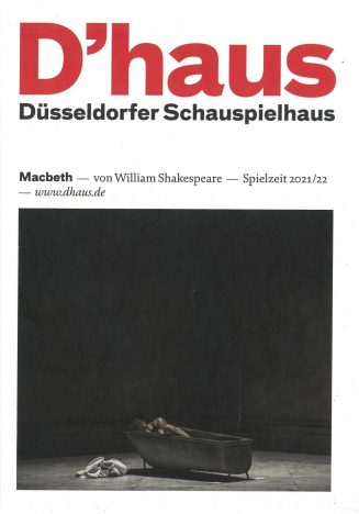 Programmheft (Umschlag) zu "Macbeth" von William Shakespeare. Premiere am 19. November 2021 im  ...