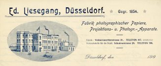 Briefkopf Ed. Liesegang, 1854