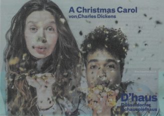 Programmheft (Titel) zu "A Christmas Carol" von Charles Dickens. Premiere (vor Publikum) am 26. ...