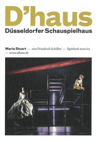 Programmheft (Umschlag) zu "Maria Stuart" von Friedrich Schiller. Premiere am 22. Januar 2022 i ...