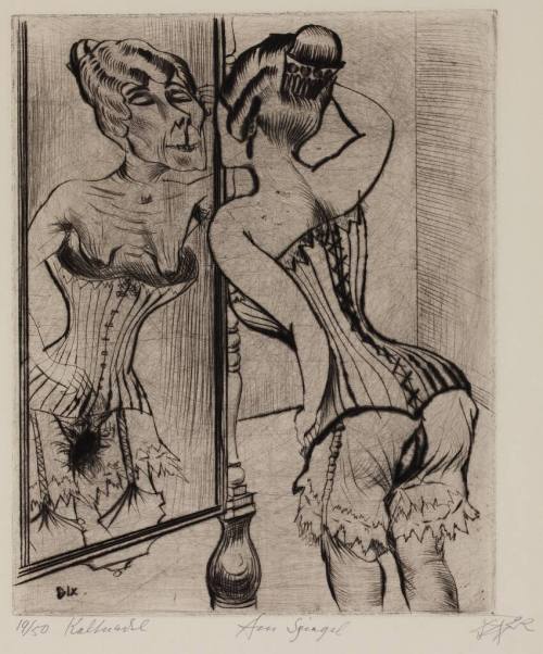 Otto Dix (Künstler*in), Am Spiegel, 1922