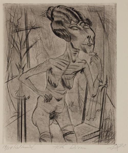 Otto Dix (Künstler*in), Alte Dirne, 1922