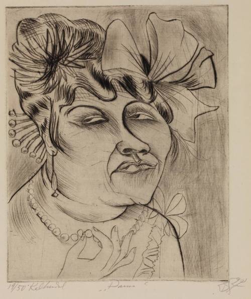 Otto Dix (Künstler*in), "Dame", 1922