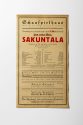 Theaterzettel Premie "Sakuntala" von Paul Kornfeld am 2. Dezember 1926 im Schauspielhaus Düssel ...