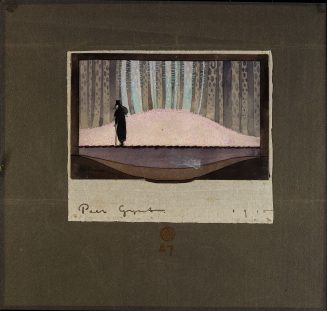 Bühnenbildentwurf zu "Peer Gynt" von Henrik Ibsen. Premiere am 28.10.1915 im Schauspielhaus Düs ...