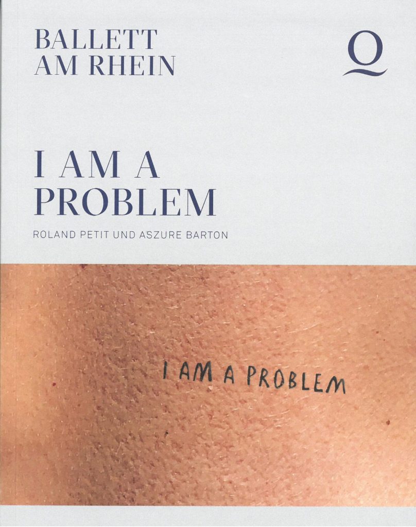 Programmheft (Umschlag) zu "I am a problem". Premiere an der Deutschen Oper am Rhein Düsseldorf ...