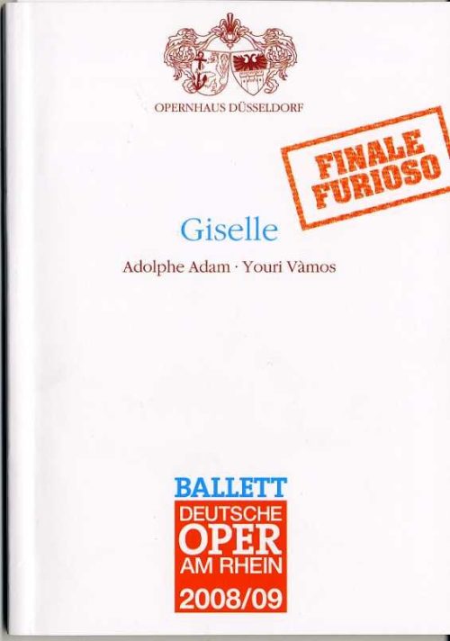 Programmheft "Giselle" von Adolphe Adam in der Choreographie von Youri Vamos