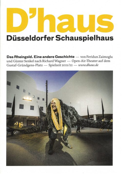 Programmheft (Umschlag) zu "Das Rheingold. Eine andere Geschichte" von Feridun Zaimoglu und Gün ...