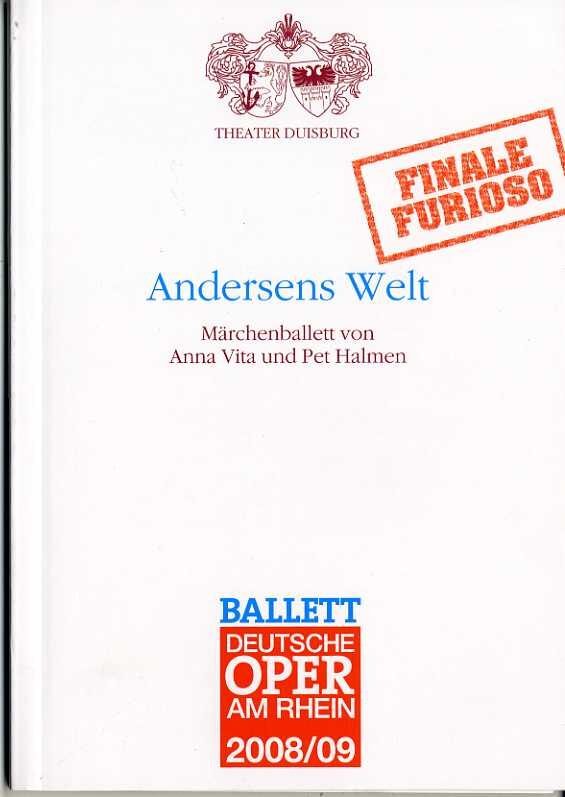 Programmheft zur Premiere des Märchenballetts "Andersens Welt" von Anna Vita und Pet Halmen