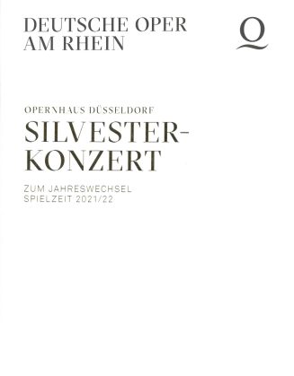 Programmheft (Umschlag) zum Silvesterkonzert zum Jahreswechsel Spielzeit 2021/22 im Opernhaus D ...