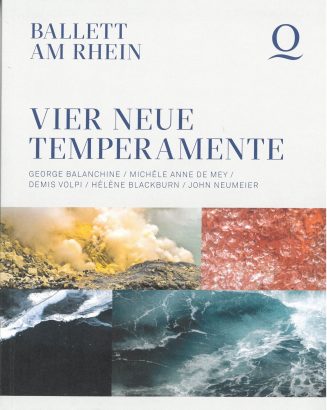 Programmheft (Umschlag) zu "Vier neue Tempramente". Premiere am 03. Juni 2022 im Opernhaus Düss ...