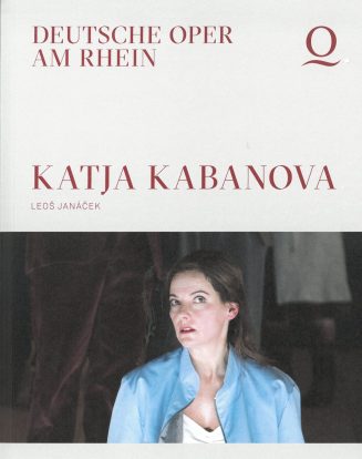 Programmheft (Umschlag) zu "Katja Kabanowa" von Leos Janacek. Premiere an der Deutschen Oper am ...