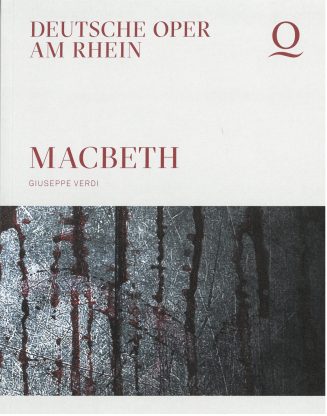 Programmheft (Umschlag) zu "Macbeth" von Giuseppe Verdi. Premiere an der Deutschen Oper am Rhei ...