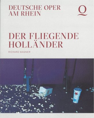 Programmheft (Umschlag) zu "Der fliegende Holländer" von Richard Wagner. Premiere an der Deutsc ...