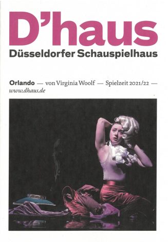 Programmheft (Umschlag) zu "Orlando" nach dem Roman von Virginia Woolf. Premiere am 24. Februar ...