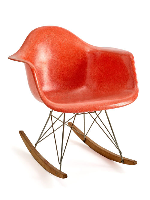 Charles Eames  (Entwurf), Schaukelstuhl 'Rocking Armchair Rod Base (RAR)", 1948/1950