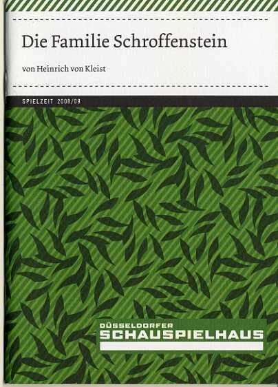 Programmheft "Die Familie Schroffenstein" von Heinrich von Kleist