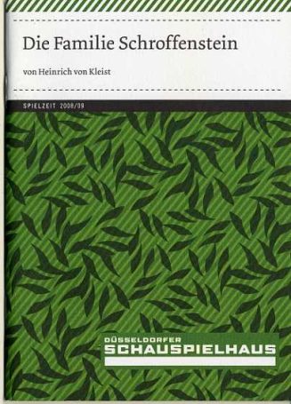 Programmheft "Die Familie Schroffenstein" von Heinrich von Kleist