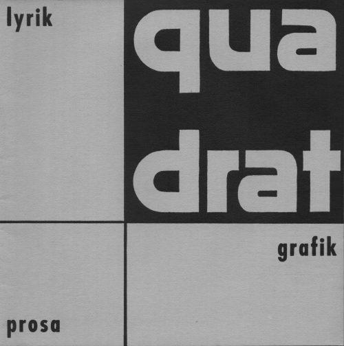 Titelcover "quadrat" (nach 1965)