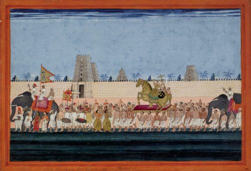 Unbekannt (Künstler*in), Indische religiöse Prozession, ca. 1780–1800