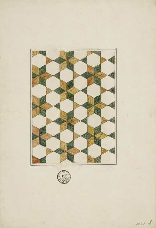 Unbekannt (Künstler*in), Fliesenstudie, ca. 1600–1700