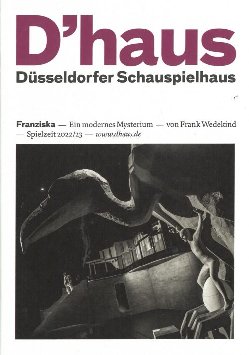 Programmheft (Umschlag) zu "Franziska - ein modernes Mysterium" von Frank Wedekind. Premiere am ...