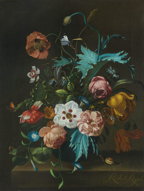 Rachel Ruysch (Künstler*in), Blumenstrauß in einer Vase, 18. Jahrhundert (?)