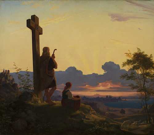 Andreas Müller (Künstler*in), Abendfrieden, 1839