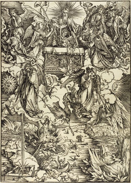 Albrecht Dürer (Künstler*in), Die sieben Posaunenengel, 1511