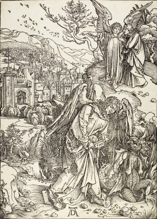 Albrecht Dürer (Künstler*in), Der Engel mit dem Schlüssel zum Abgrund, 1511