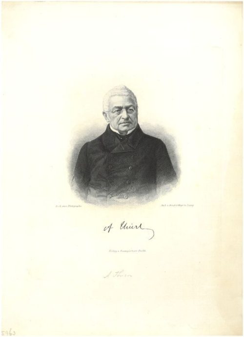 Adolphe Thiers. Stich von Weger