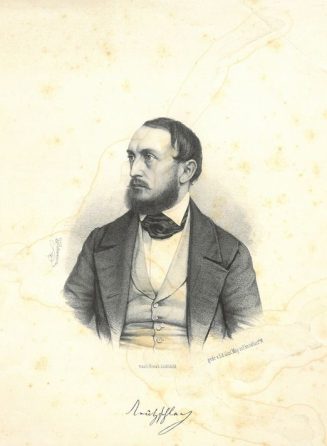 Wilhelm Adolph von Trützschler. Lithographie von F. Hickmann, 19. Jh.