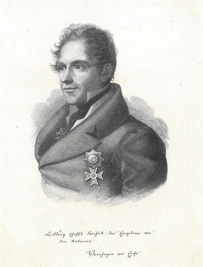 Karl August Varnhagen von Ense, Stahlstich