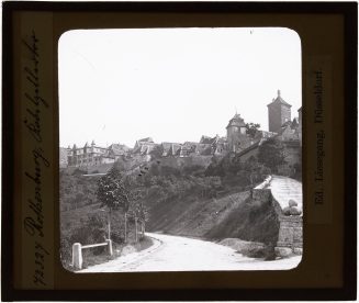 Glasdia, Kobolzellertor in Rothenburg, Anfang 20. Jahrhundert