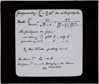 Glasdia, Lehrmaterial (mathematische Berechnungen), ca. Mitte 19. bis Anfang 20. Jahrhundert