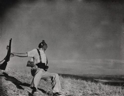 Robert Capa (Künstler*in), Tod eines spanischen Loyalisten, Cerro Muriano (Front von Córdoba), 5. November 1936, 1936