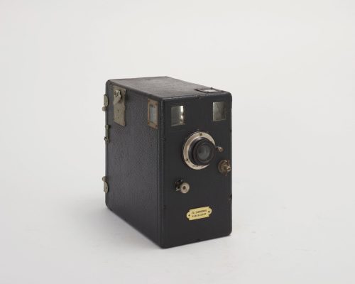 Liesegang Handcamera Modell 51, Seitenansicht halblinks vorne, 1895