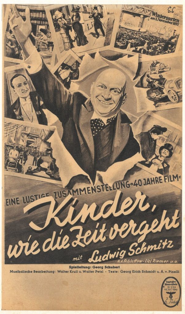 Handzettel als Werbemittel zum Film,ca. 1940