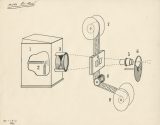 Schema der Funktionsweise eines Filmprojektors