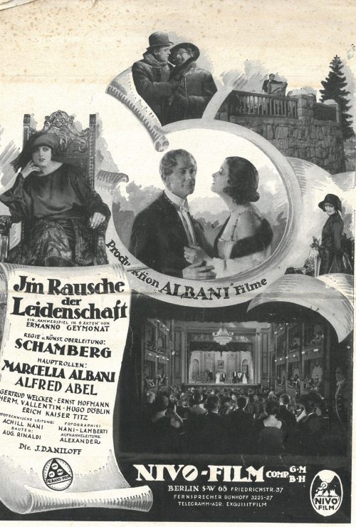 Werberatschlag (Umschlag) zum Film, ca. 1921