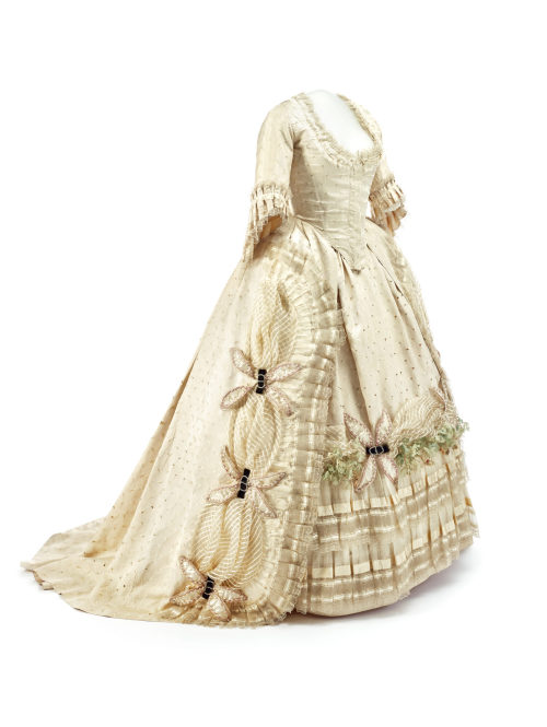 Damenkleid „Robe á la francaise“, ca. 1750