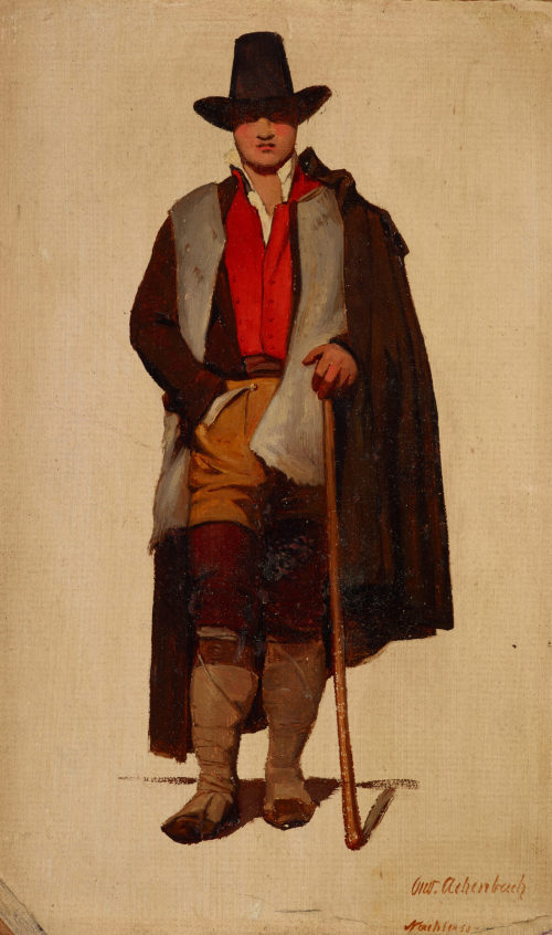 Oswald Achenbach (Künstler*in), Italiener aus den Sabiner Bergen, 1857