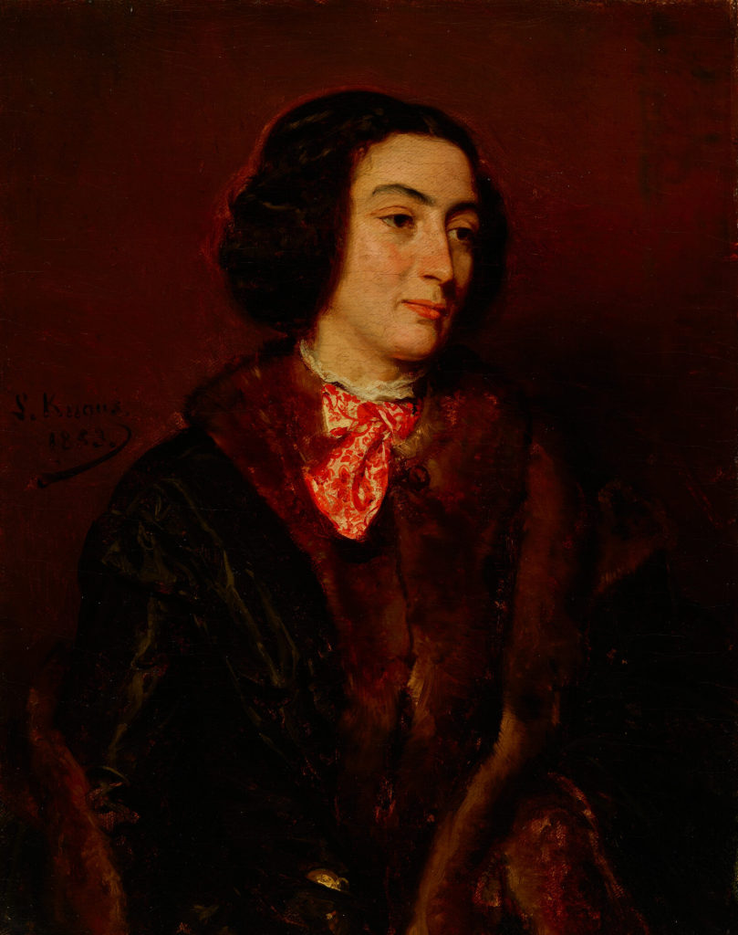 Dame mit rotem Halstuch (Bildnis Rosine de Laspée)