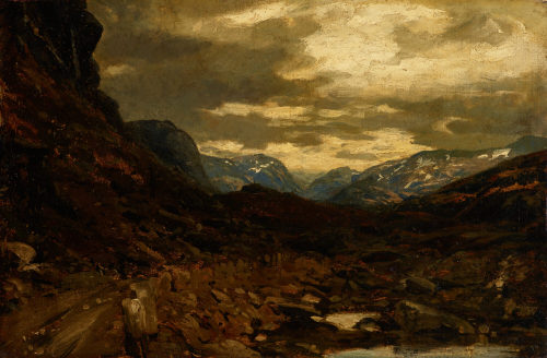 Hans Fredrik Gude (Künstler*in), Norwegische Landschaft, 1850