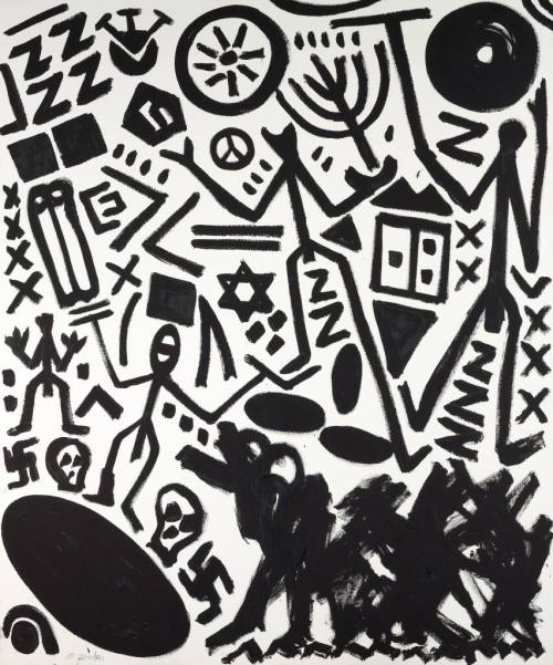 A.R. Penck (Künstler*in), Schwarz-weiss, 1981