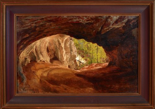 Karl Paul Themistokles von Eckenbrecher (Künstler*in), Die Neanderhöhle im Gesteins, 1864