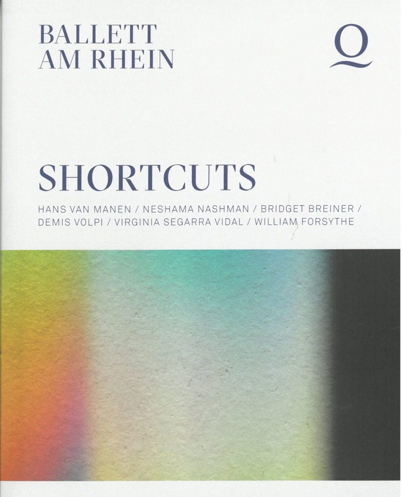 Programmheft (Umschlag) zu "Shortcuts". Premiere am 24. März 2023 im Theater Duisburg , Deutsch ...