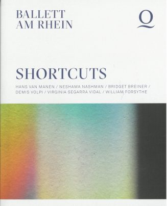 Programmheft (Umschlag) zu "Shortcuts". Premiere am 24. März 2023 im Theater Duisburg , Deutsch ...