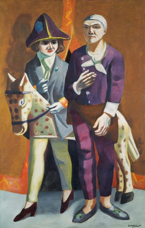 Max Beckmann (Künstler*in), Doppelbildnis Karneval, 1925