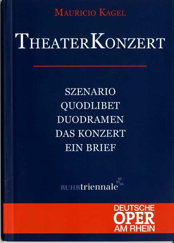 Programmheft "TheterKonzert" von Maurico Kagel 